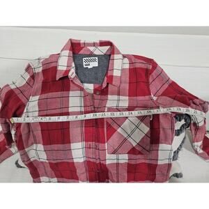 Vans Vintage Plaid Flannel, Red/White Sz Small